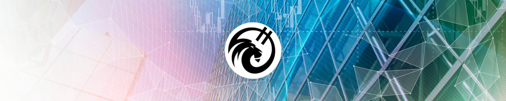 Logo-ul oficial EuroLeu.com cu leu stilizat în cerc, pe fundal modern cu grafice financiare, rețele digitale și clădire de birouri corporatistă în tonuri albastre și violete – simbol al expertizei în economie, investiții și piețe financiare românești.